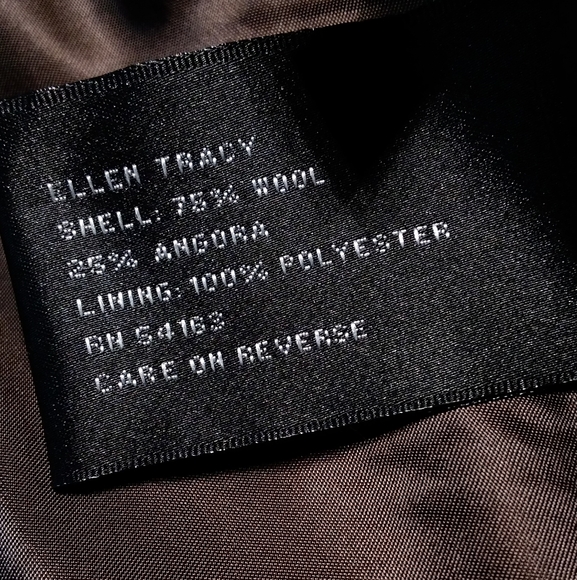 Ellen Tracy Wool Angora Blend Plus Size A-line Coat - Picture 5 of 10